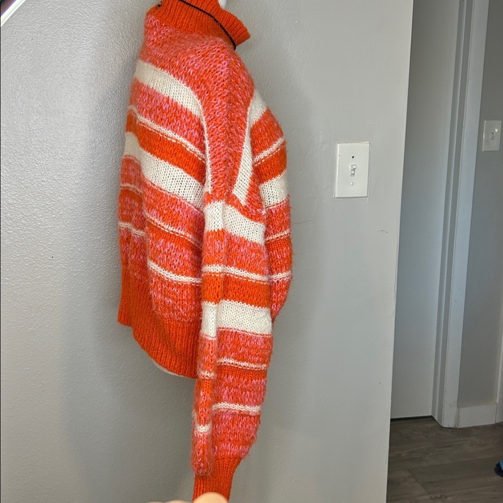 Vero Moda Vibrant Orange Knit Sweater, VERO MODA Sweater 'KAMMA' in Orange SizeM - Picture 7 of 11
